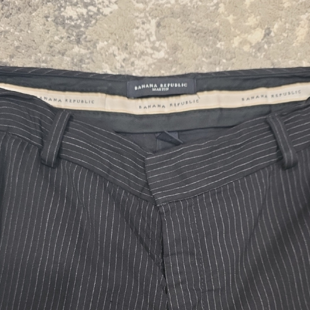 Banana Republic Dark Pinstripe Dress Pants